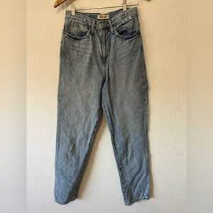 Madewell The Mom Jean Distressed High Rise Blue Jeans - Size 25